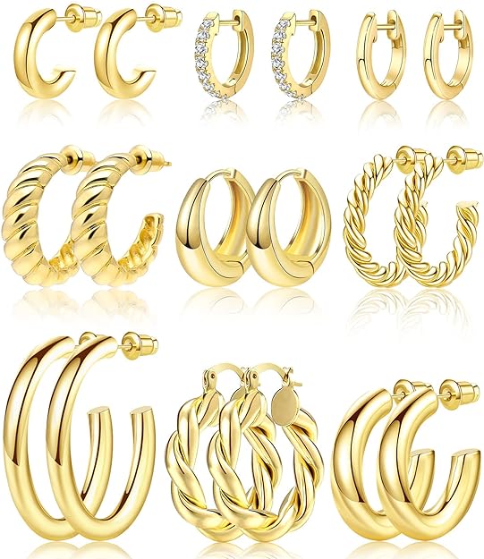 Elevate Your Style with Chunky Twisted Huggie Earrings