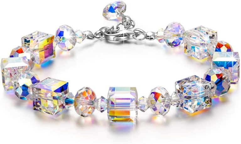 Sparkle with Elegance: LADY COLOUR Adjustable Bracelet with Swarovski Crystals